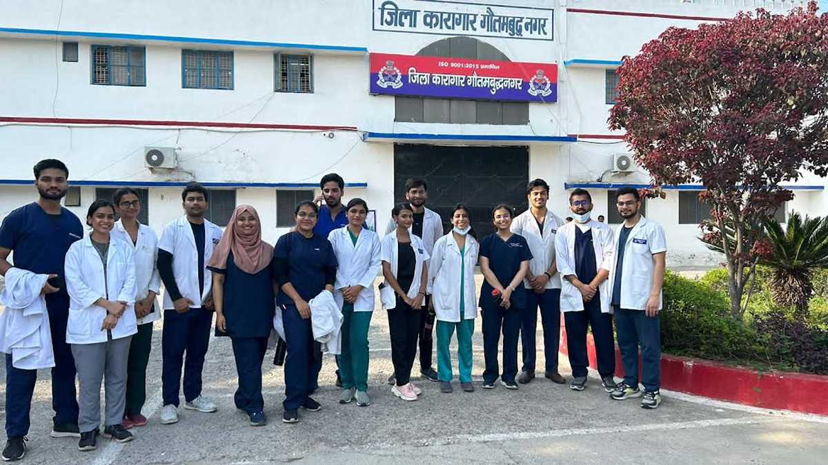 जिला जेल के कैदियों के लिए दंत चिकित्सा विभाग ने लगाया शिविर